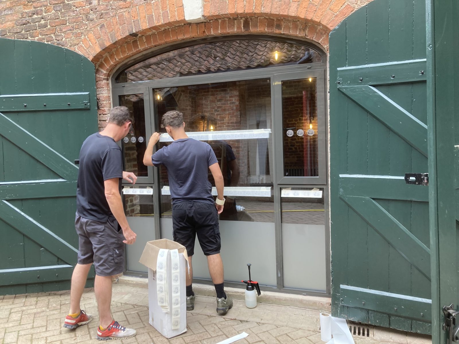 Cafe Windows get Intriguing Makeover